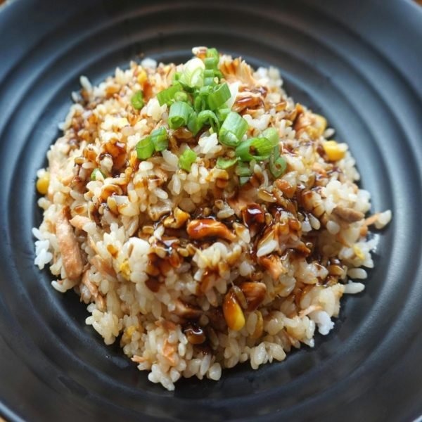 19A. Stegte ris med kylling