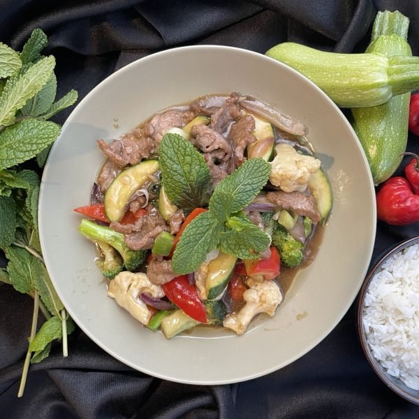 26. Spicy lam med grøntsager