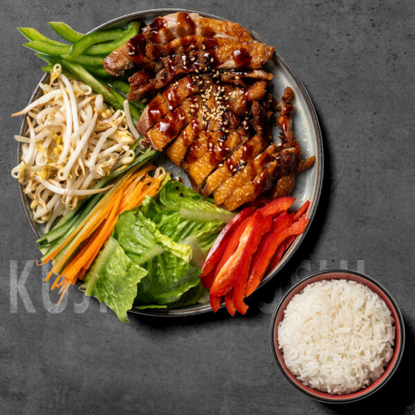 And med blandede grøntsager